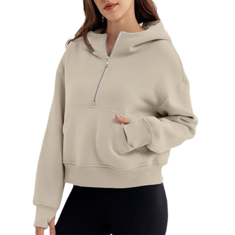 Autumn, Winter, Spring Long Sleeve Loose Hooded Jumper