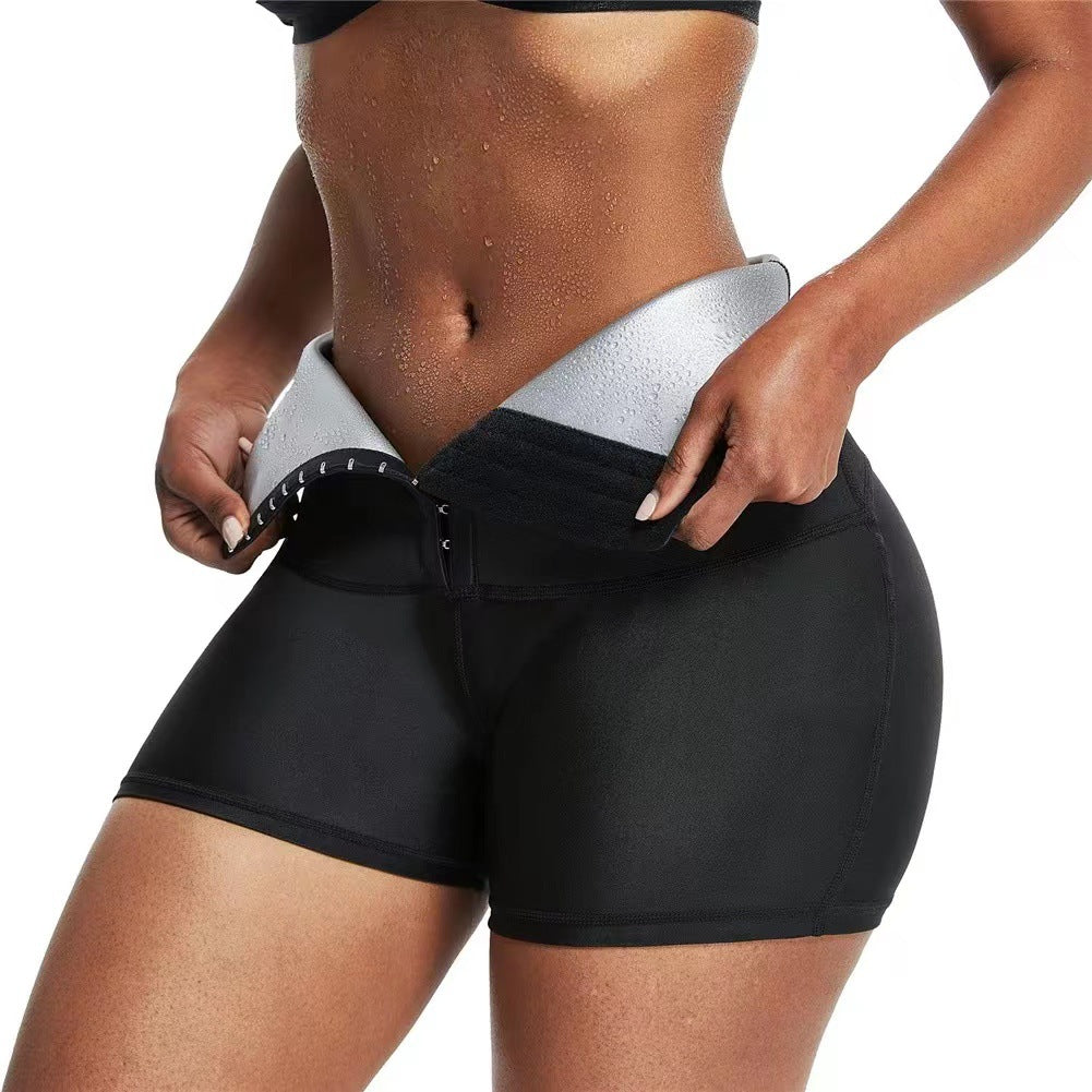 Hip Lifting Body-building Sweat-breaking abdominal sweat Shorts Plus Size Available