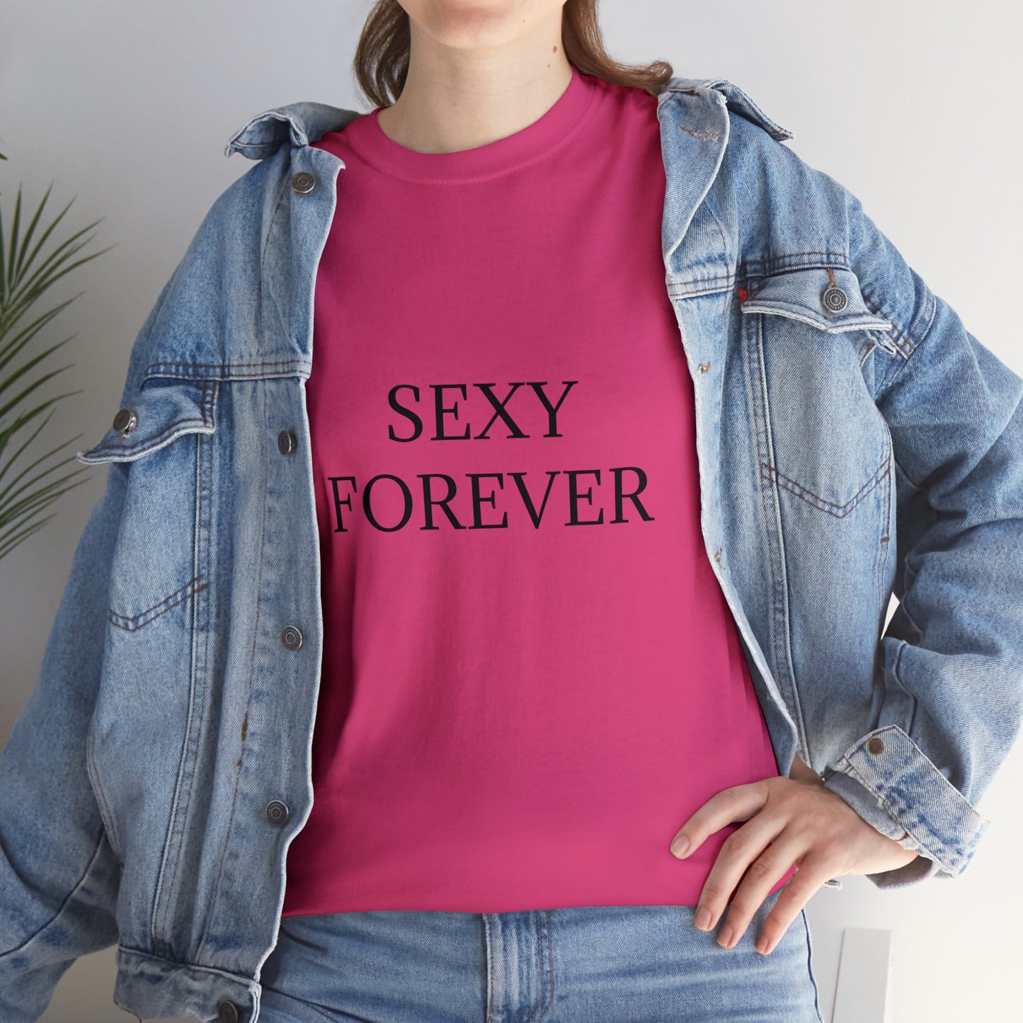 SEXYFOREVER Cotton T-Shirt Plus Size Available