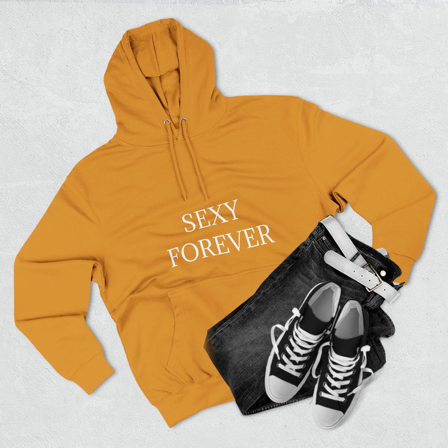 SEXYFOREVER Three-Panel Fleece Hoodie Plus Size Available