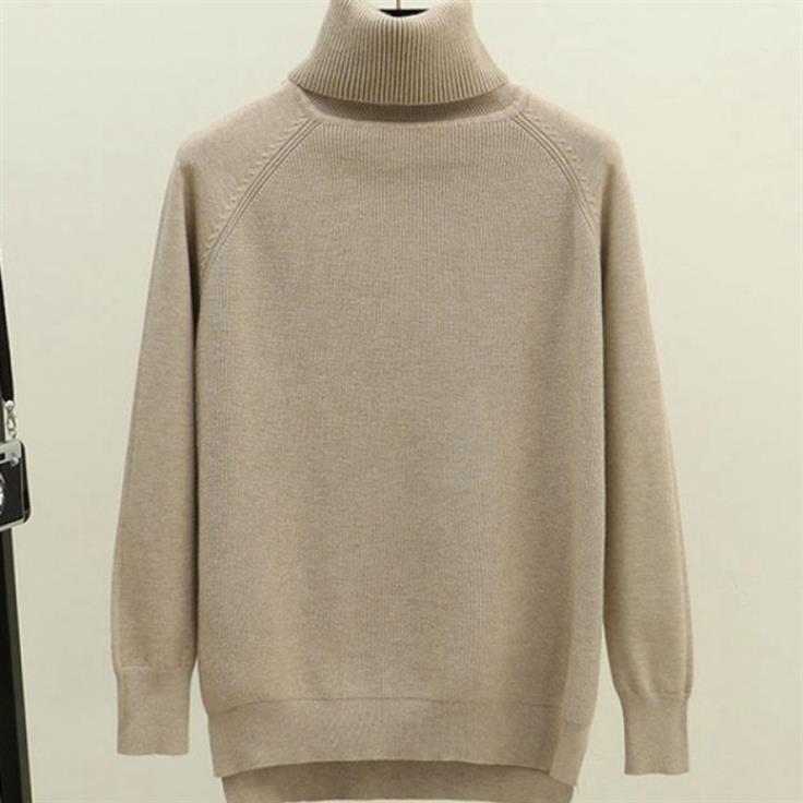 WOMEN'S TURTLENECK JUMPER IN PINK, APRICOT, BLACK, BLUE, COFFEE, GREY, KHAKI, RED, WHITE AND YELLOW