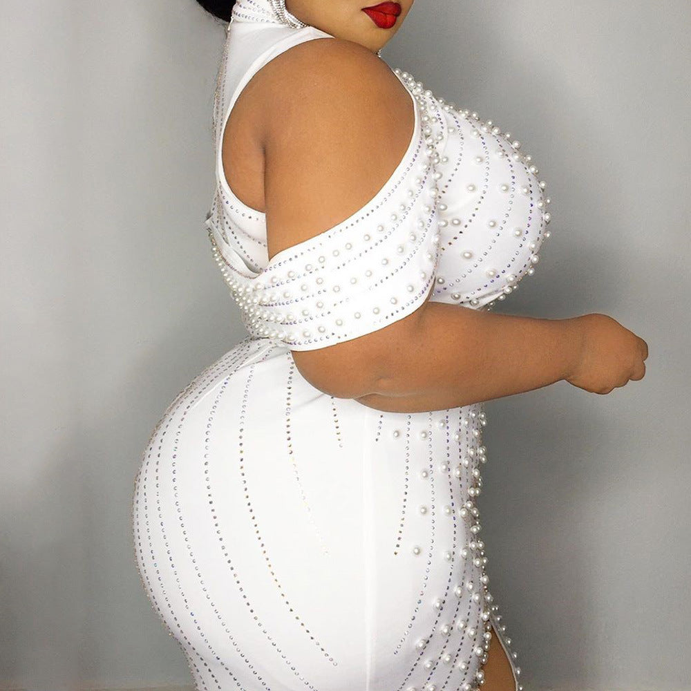 Women's Bubble Beads Dress Plus Size Available Up To 5XL