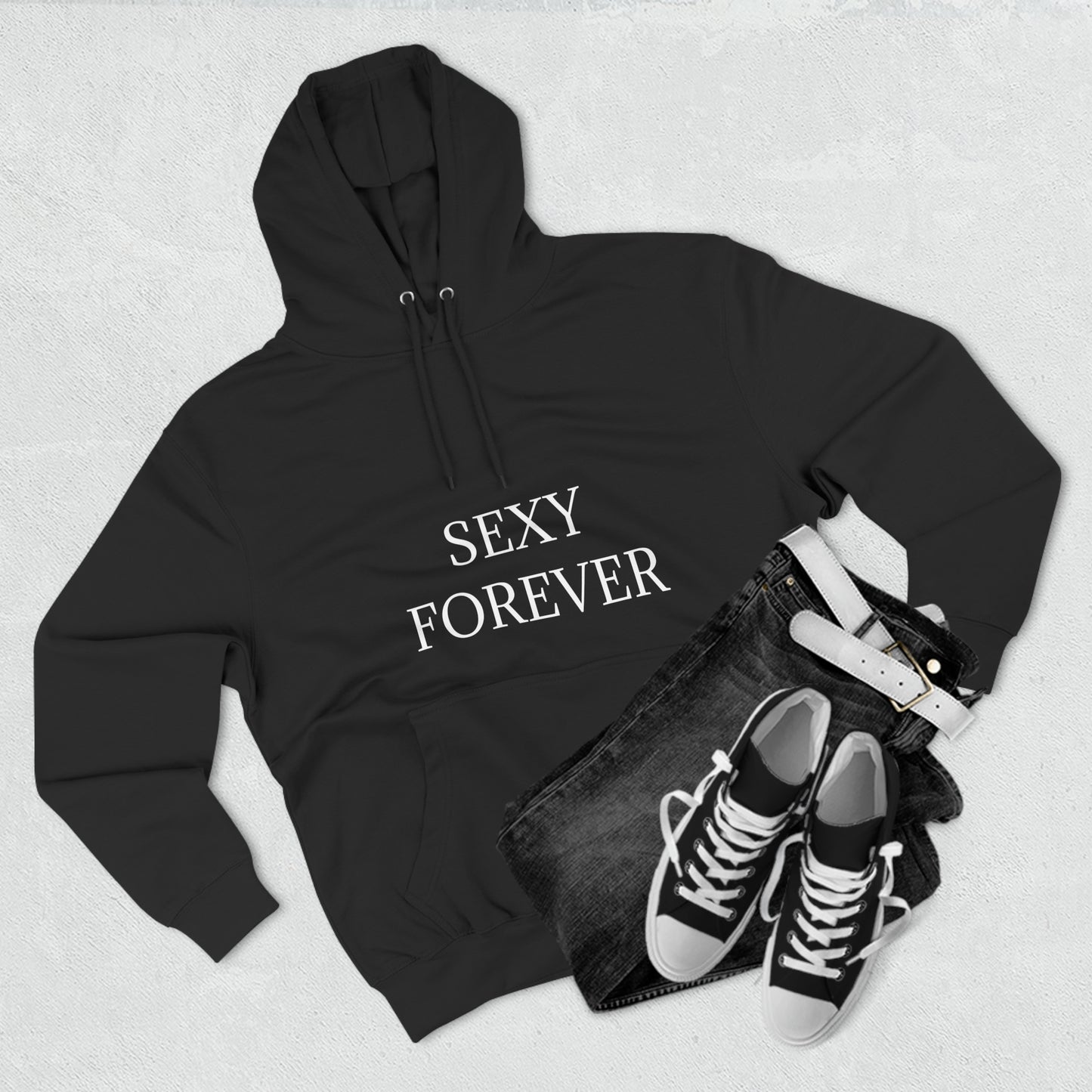 SEXYFOREVER Three-Panel Fleece Hoodie Plus Size Available