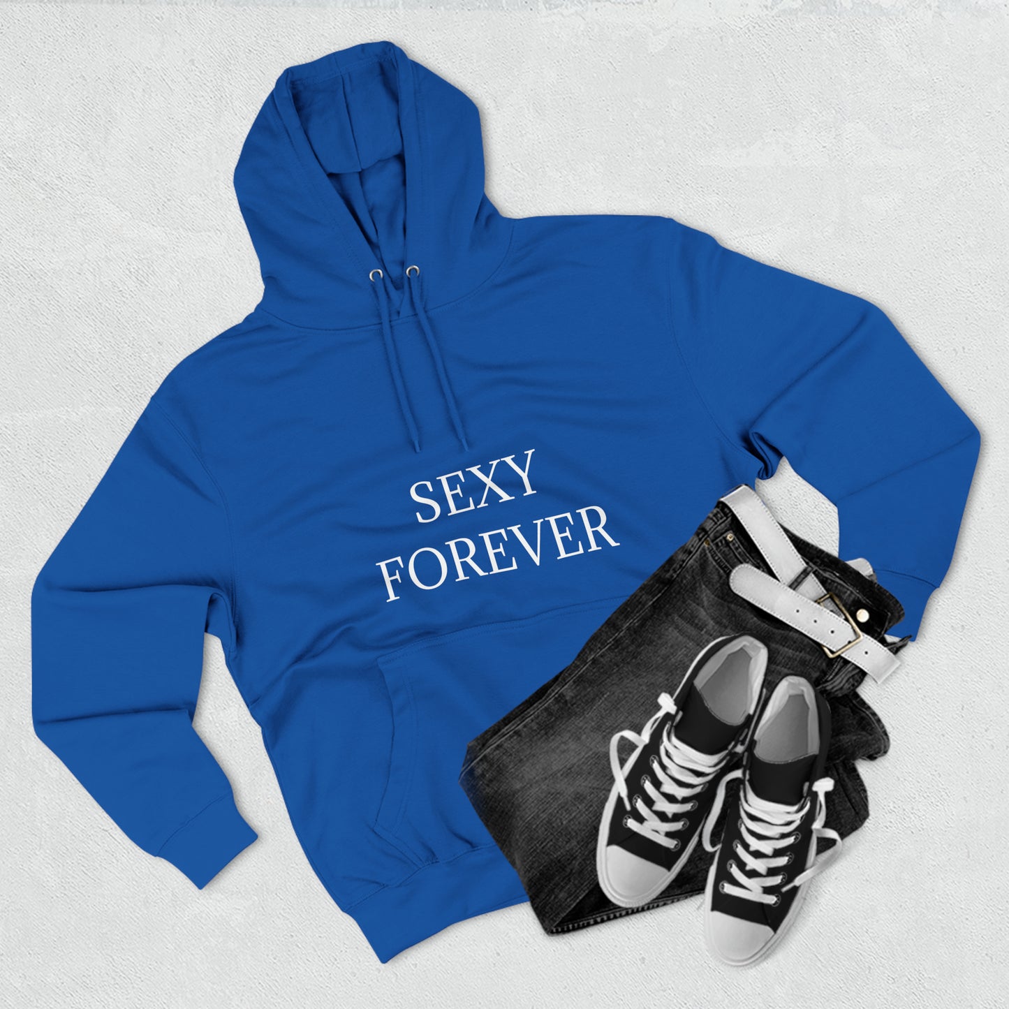 SEXYFOREVER Three-Panel Fleece Hoodie Plus Size Available