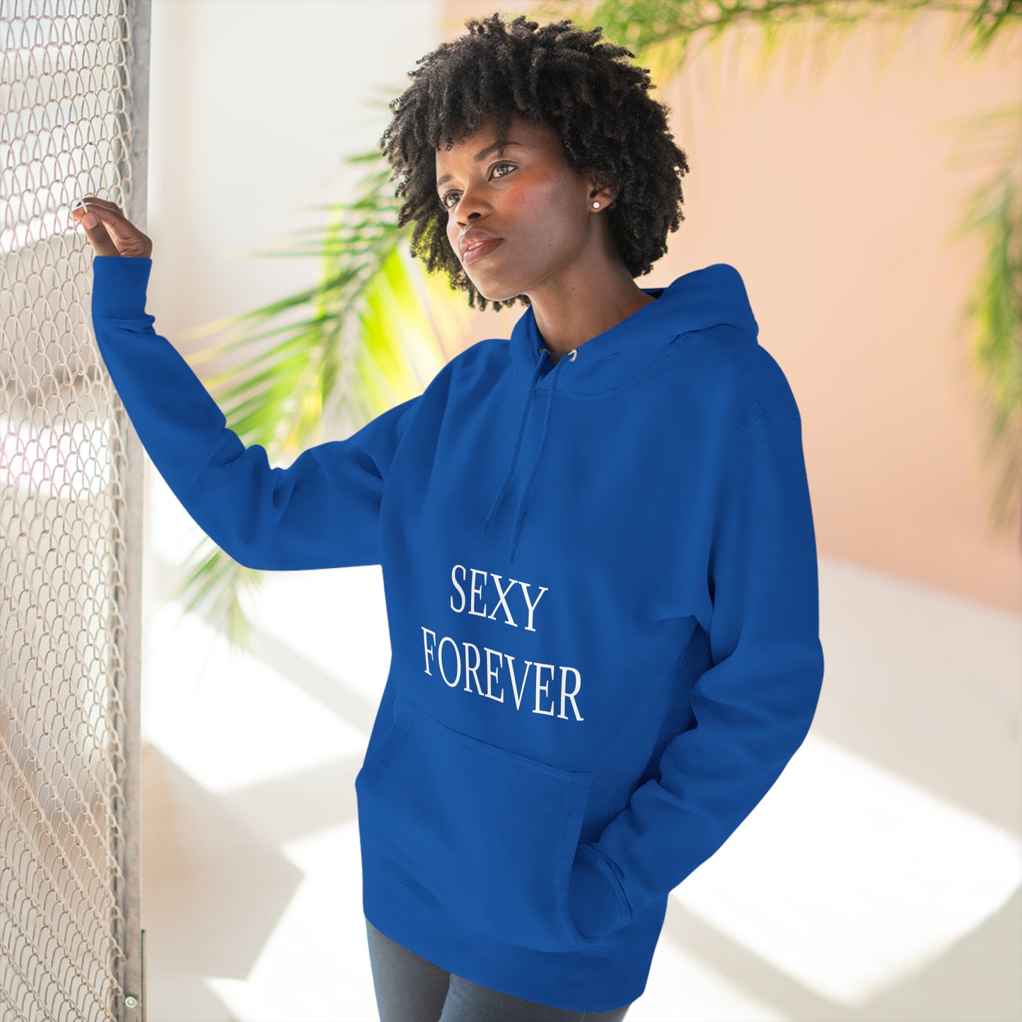 SEXYFOREVER Three-Panel Fleece Hoodie Plus Size Available