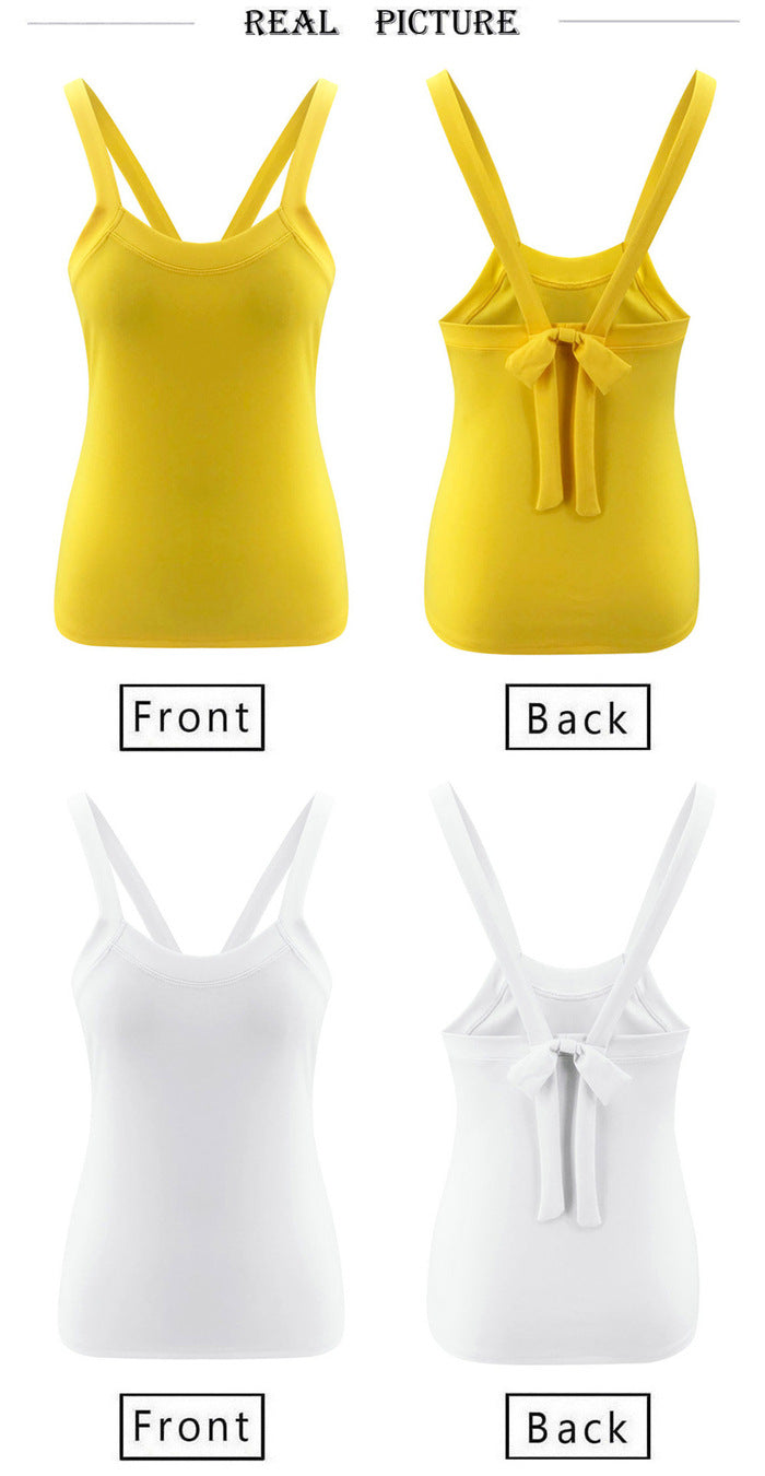 Sexy Halter Neck Bow Vest Top