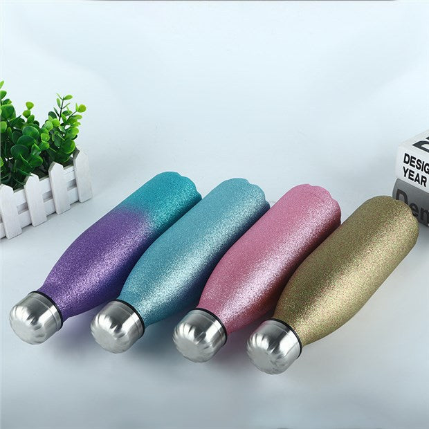 Glitter Stainless Steel Vacuum Flask