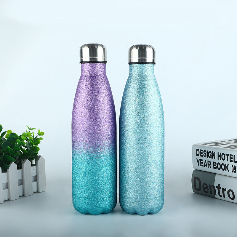 Glitter Stainless Steel Vacuum Flask