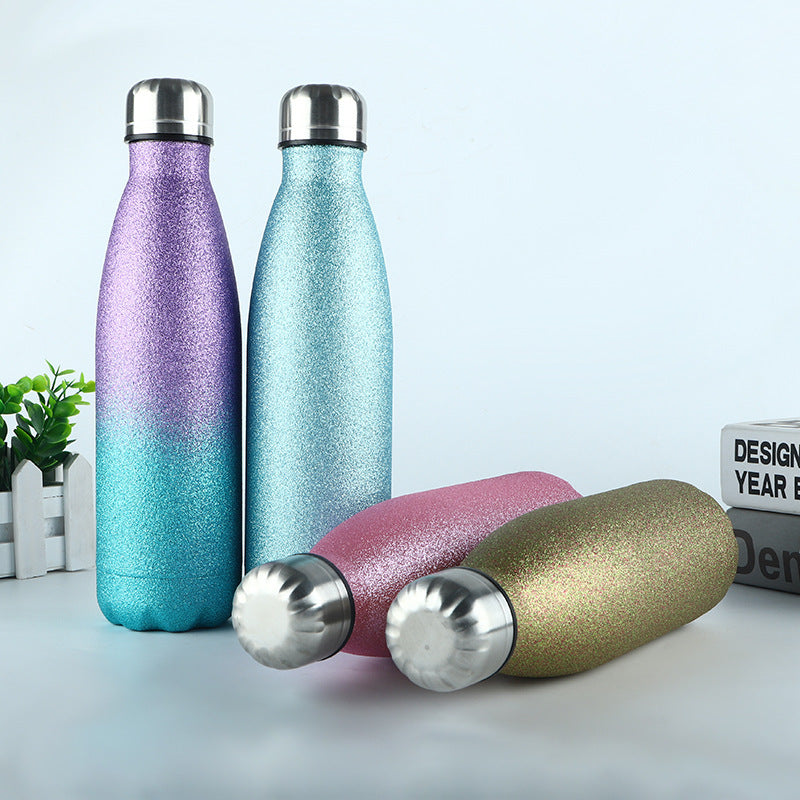 Glitter Stainless Steel Vacuum Flask