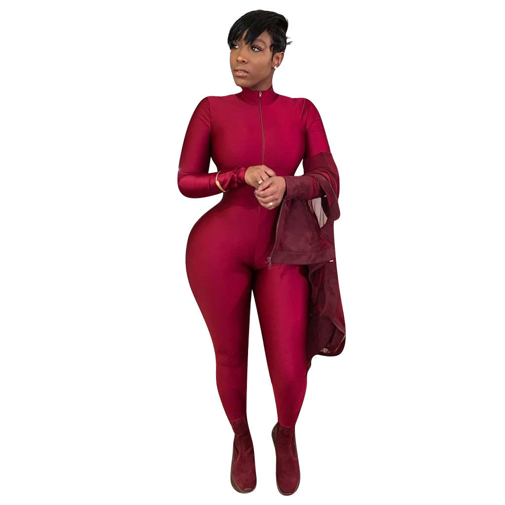 Women's Long-Sleeved Jumpsuit