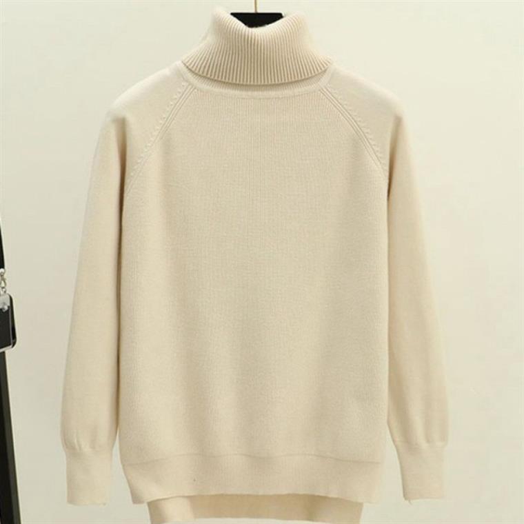 WOMEN'S TURTLENECK JUMPER IN PINK, APRICOT, BLACK, BLUE, COFFEE, GREY, KHAKI, RED, WHITE AND YELLOW