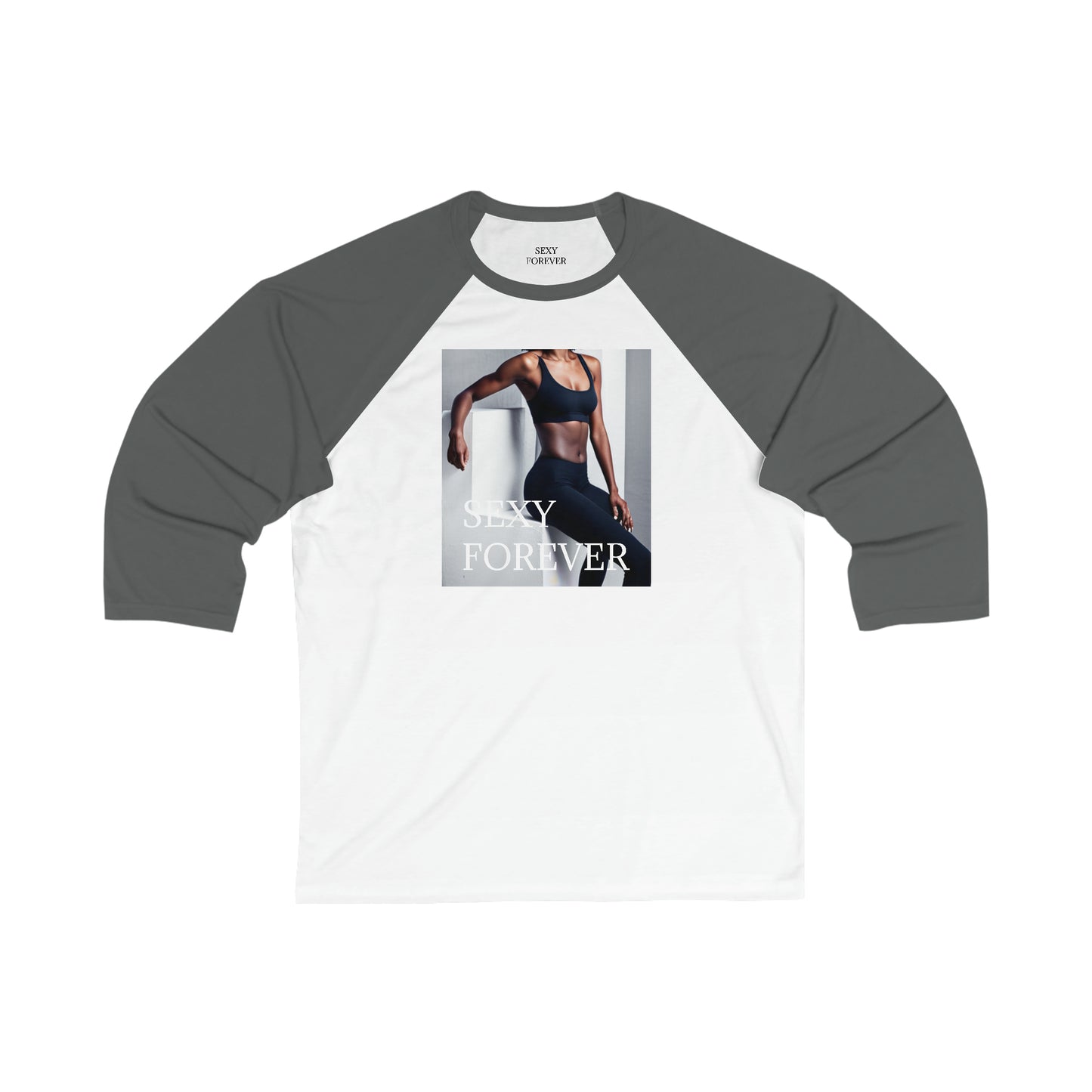 SEXY FOREVER 3\4 Sleeve Baseball Tee