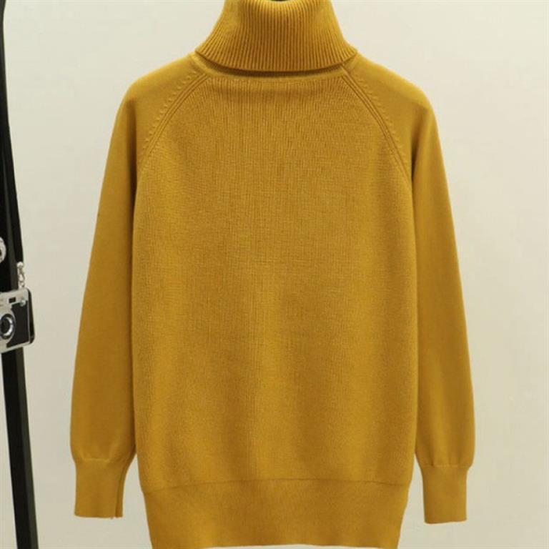 WOMEN'S TURTLENECK JUMPER IN PINK, APRICOT, BLACK, BLUE, COFFEE, GREY, KHAKI, RED, WHITE AND YELLOW