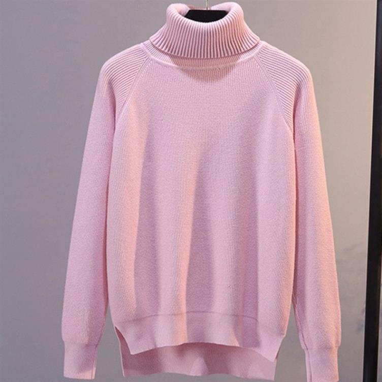 WOMEN'S TURTLENECK JUMPER IN PINK, APRICOT, BLACK, BLUE, COFFEE, GREY, KHAKI, RED, WHITE AND YELLOW