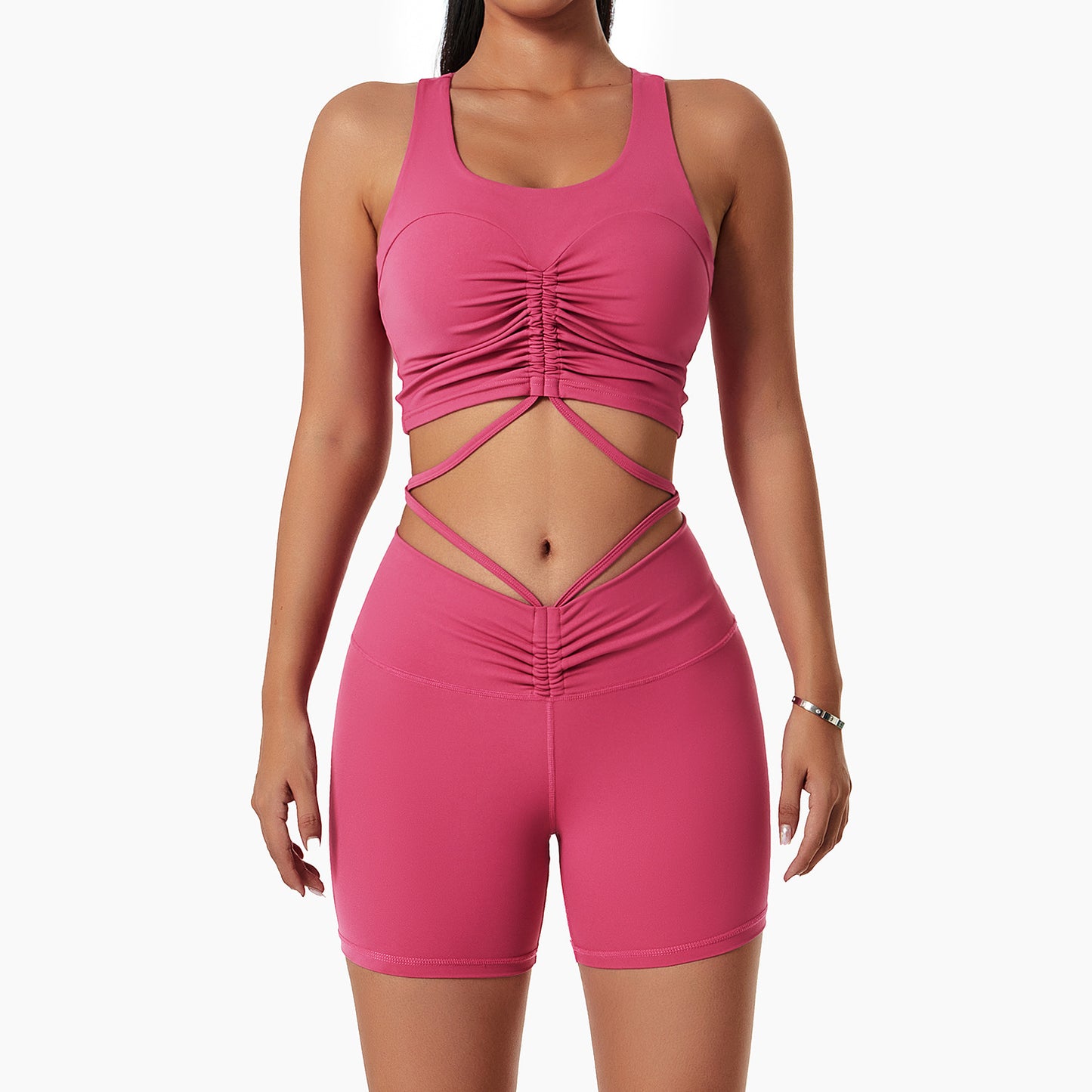 Women's Drawstring Fitness Suit