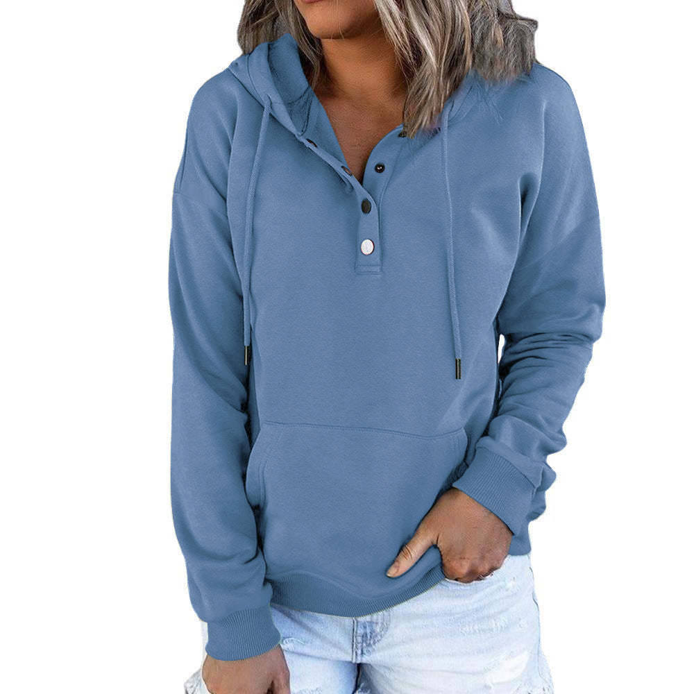 Women's Long-Sleeved Hooded Jumper Plus Size Available