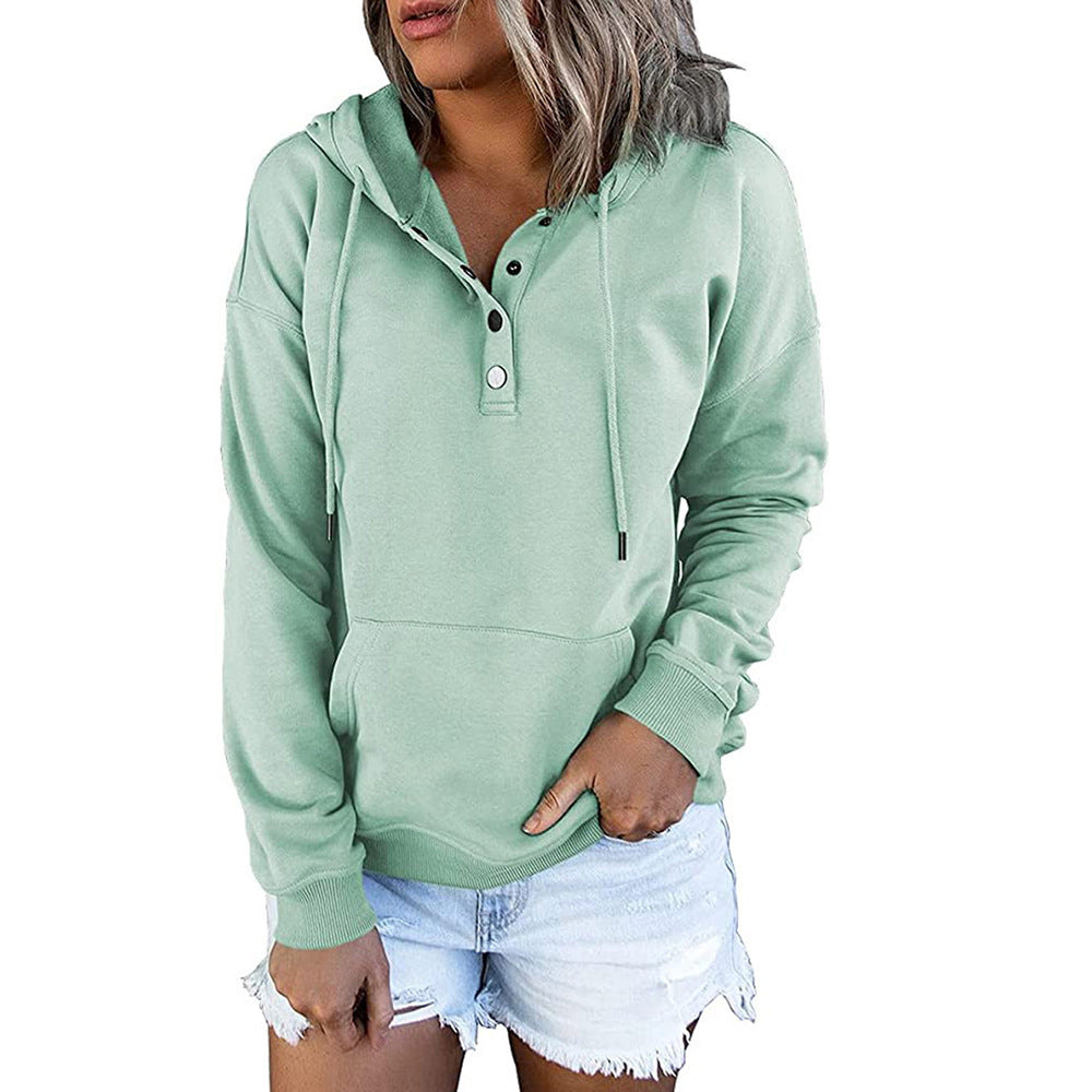 Women's Long-Sleeved Hooded Jumper Plus Size Available