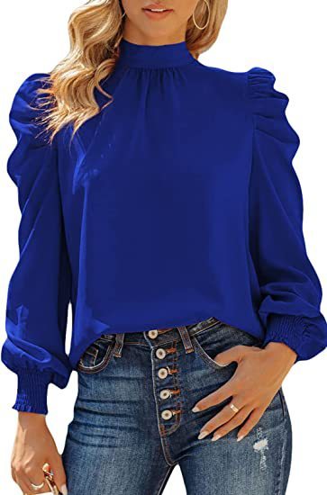 TURTLENECK LONG-SLEEVE BLOUSE