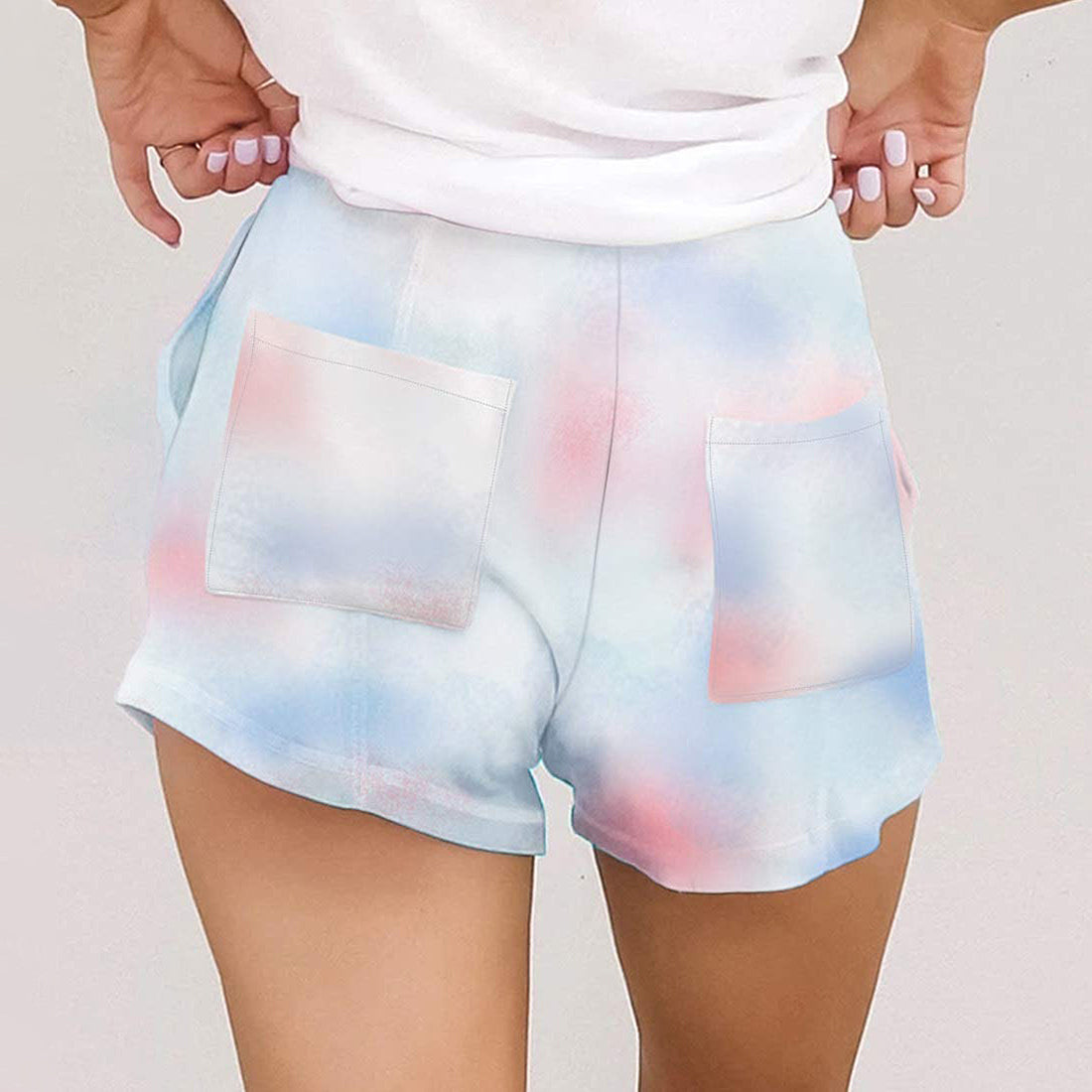 Tie-Dye Shorts Plus Size Available Up To 5XL