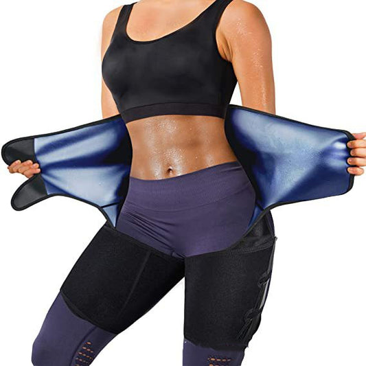 Thigh Trimmer Waist Trainer Hip Shaper Sweat Belt Plus Size Available