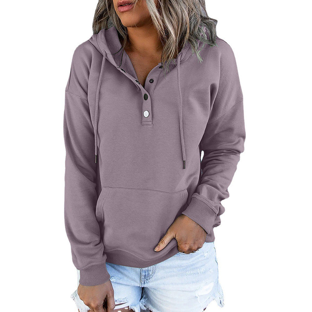 Women's Long-Sleeved Hooded Jumper Plus Size Available