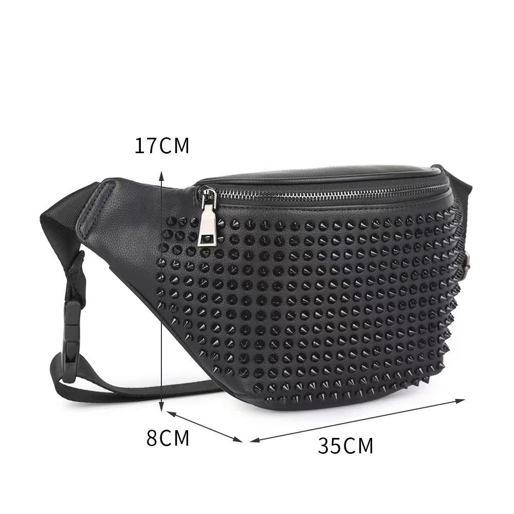 Women's Black Waist Bag