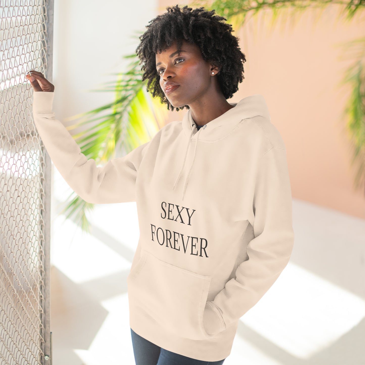 SEXYFOREVER Three-Panel Fleece Hoodie Plus Size Available