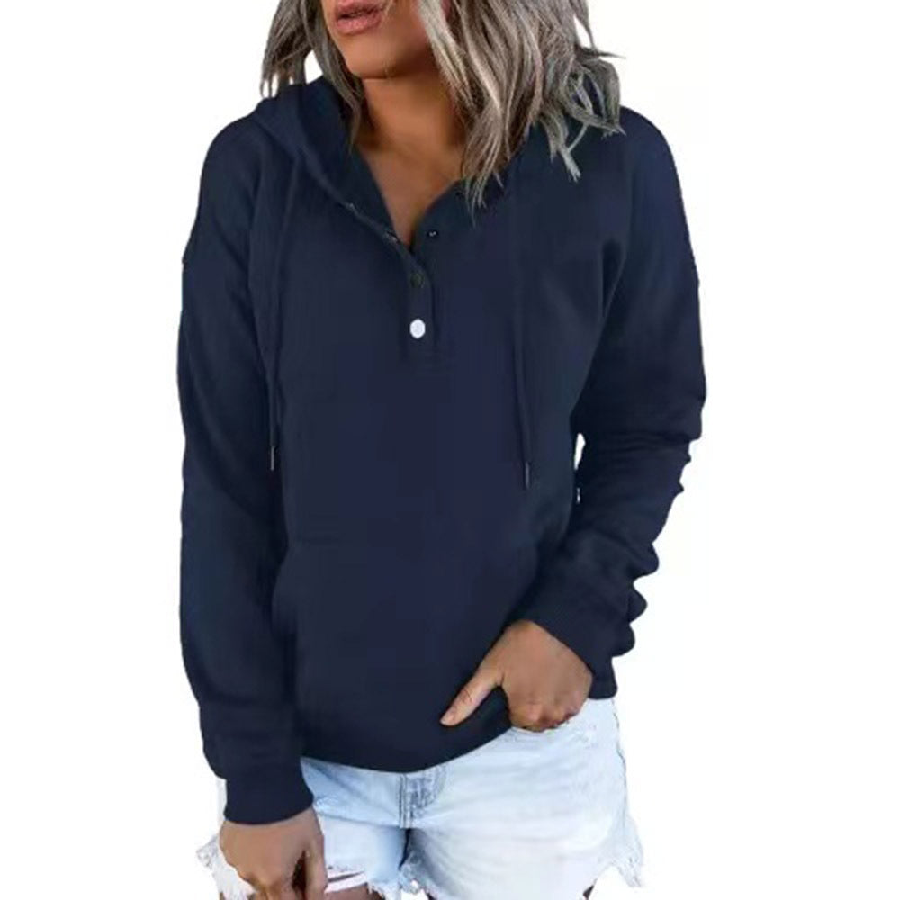 Women's Long-Sleeved Hooded Jumper Plus Size Available