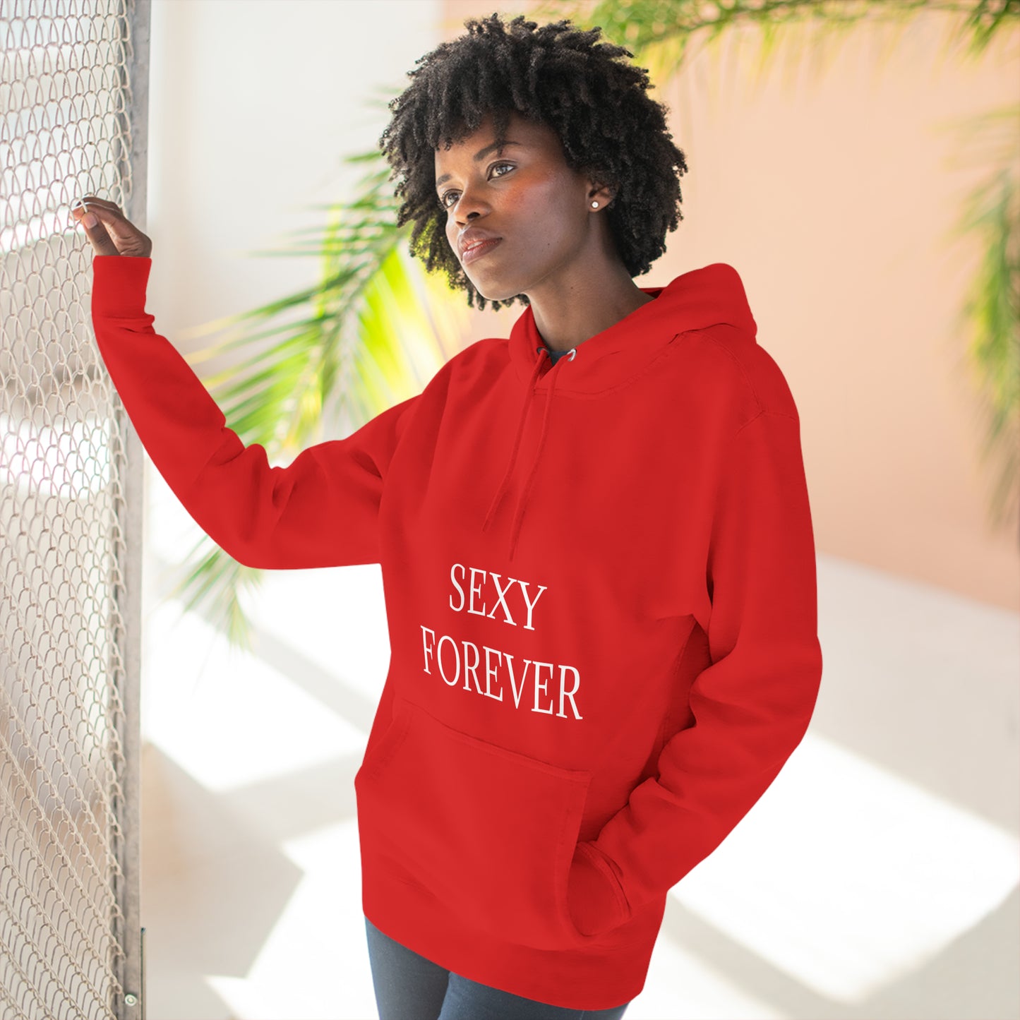 SEXYFOREVER Three-Panel Fleece Hoodie Plus Size Available