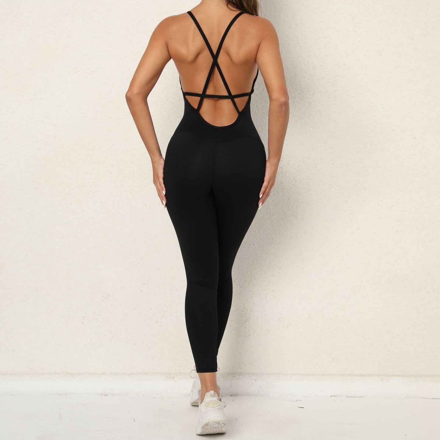 Tight backless One-Piece suit