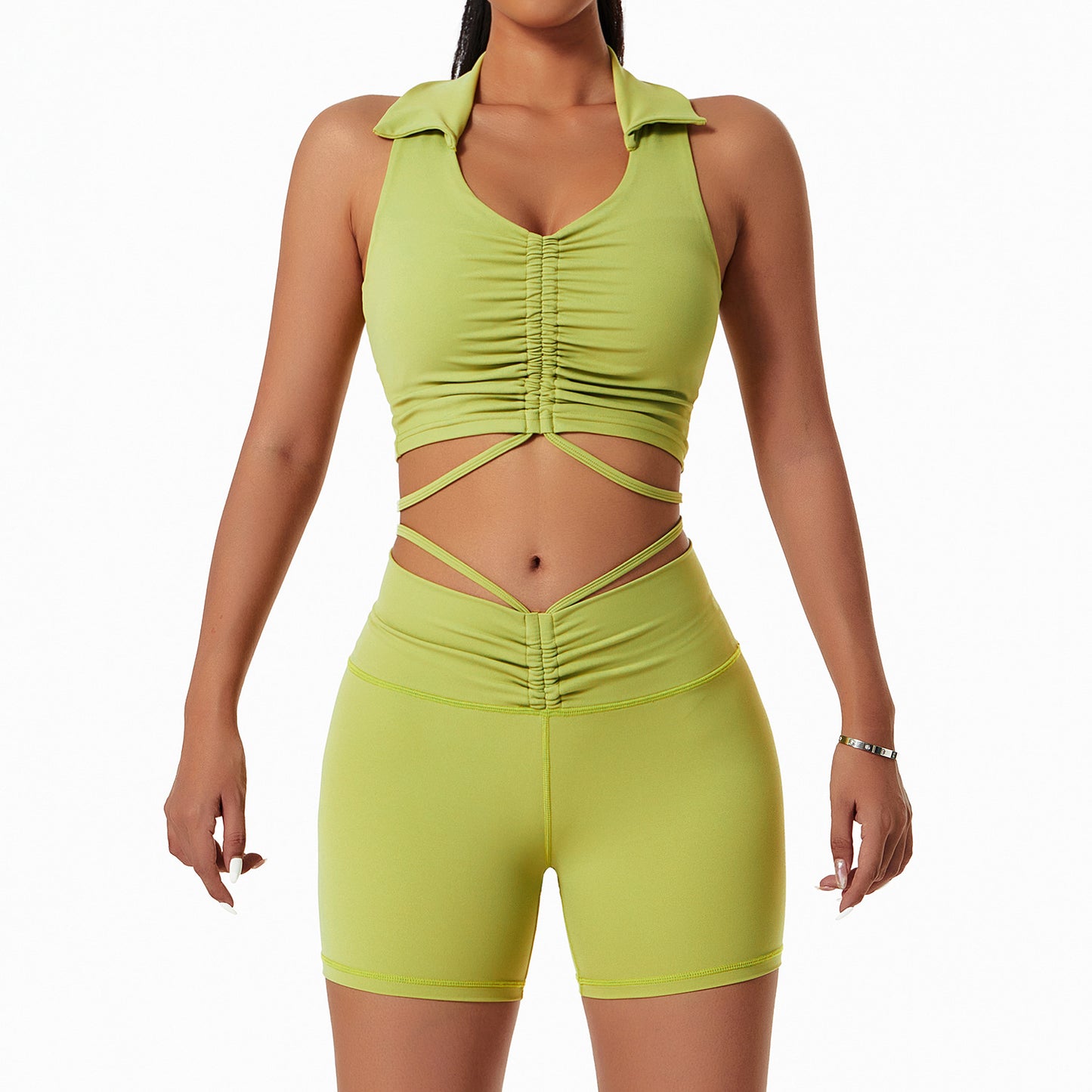 Women's Drawstring Fitness Suit