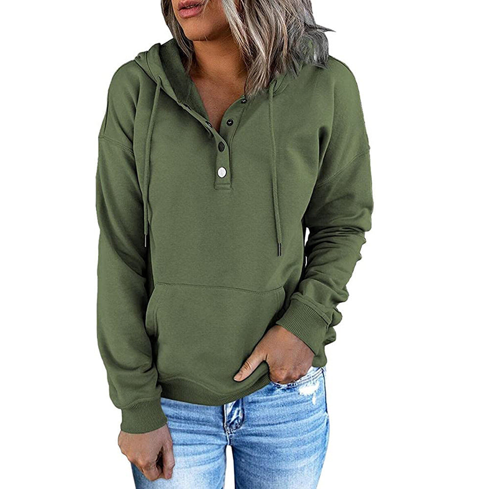 Women's Long-Sleeved Hooded Jumper Plus Size Available