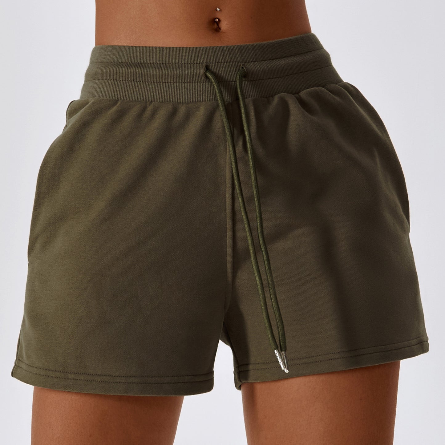 Drawstring Loose Fitting Sports Shorts