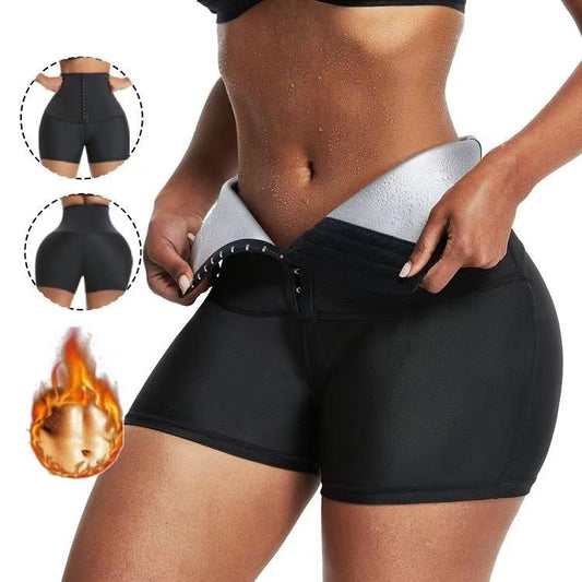 Hip Lifting Body-building Sweat-breaking abdominal sweat Shorts Plus Size Available