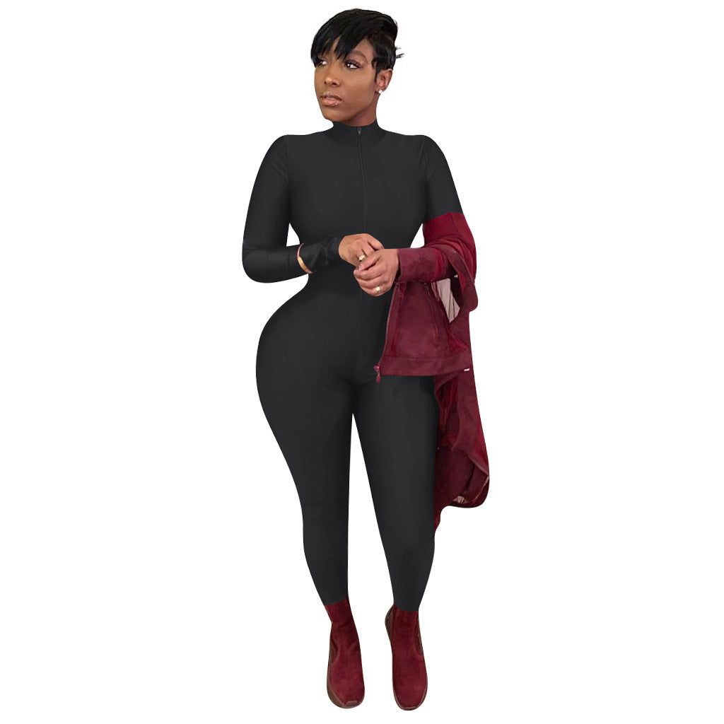 Women's Long-Sleeved Jumpsuit