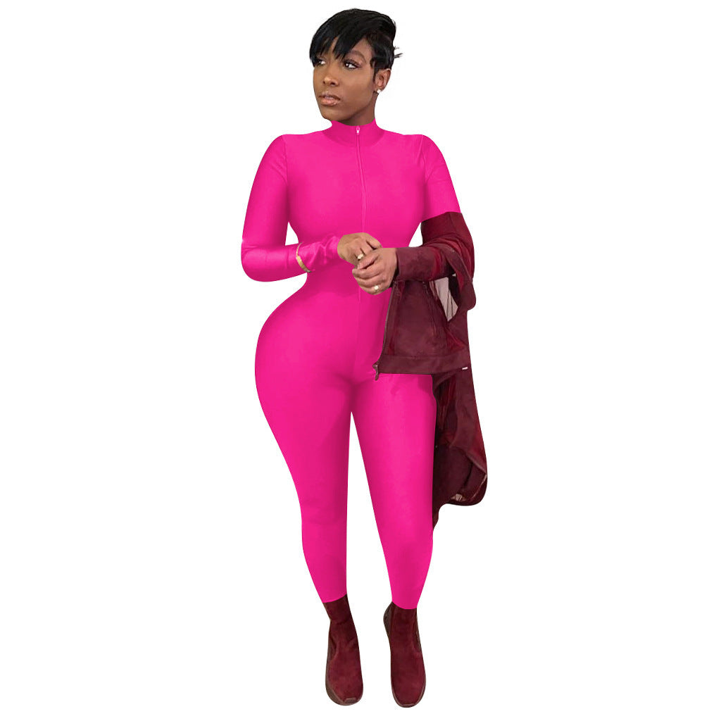 Women's Long-Sleeved Jumpsuit