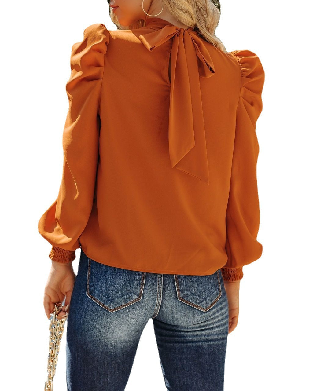 TURTLENECK LONG-SLEEVE BLOUSE