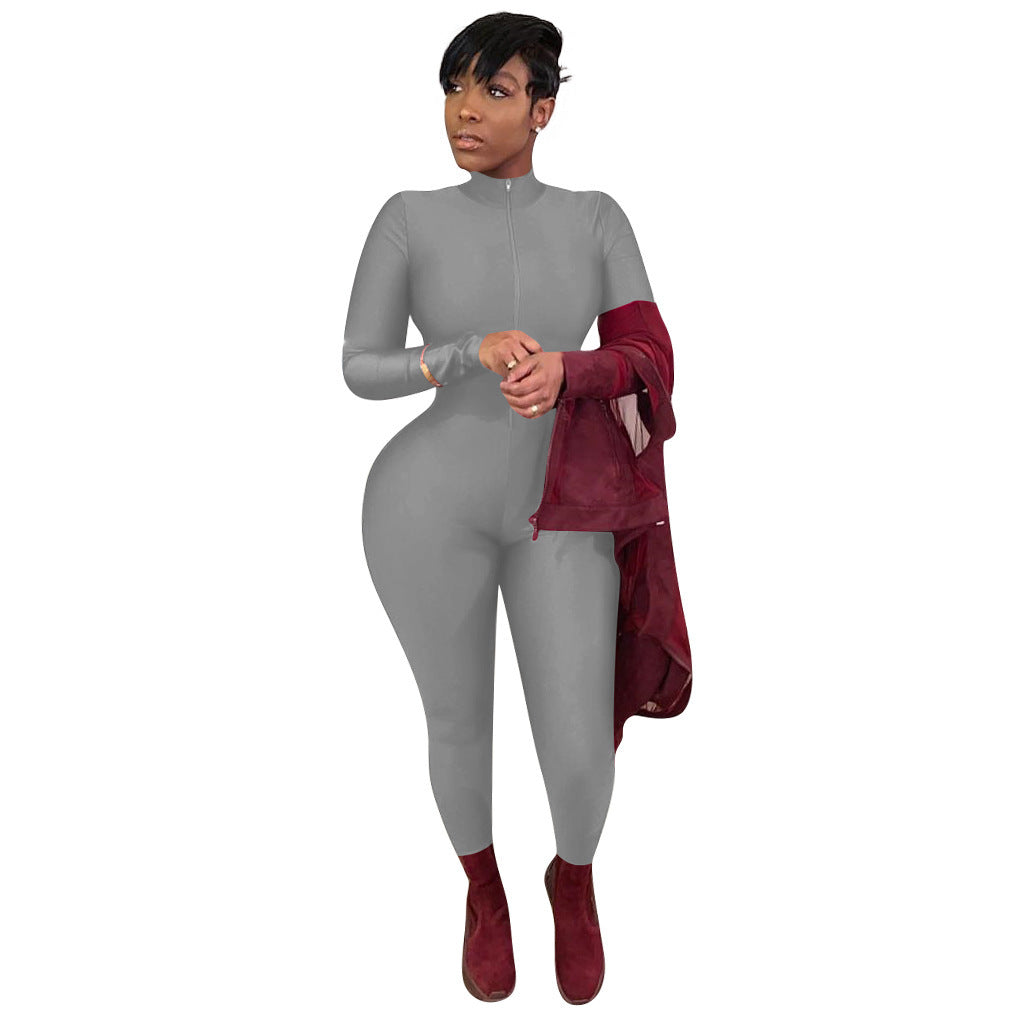 Women's Long-Sleeved Jumpsuit