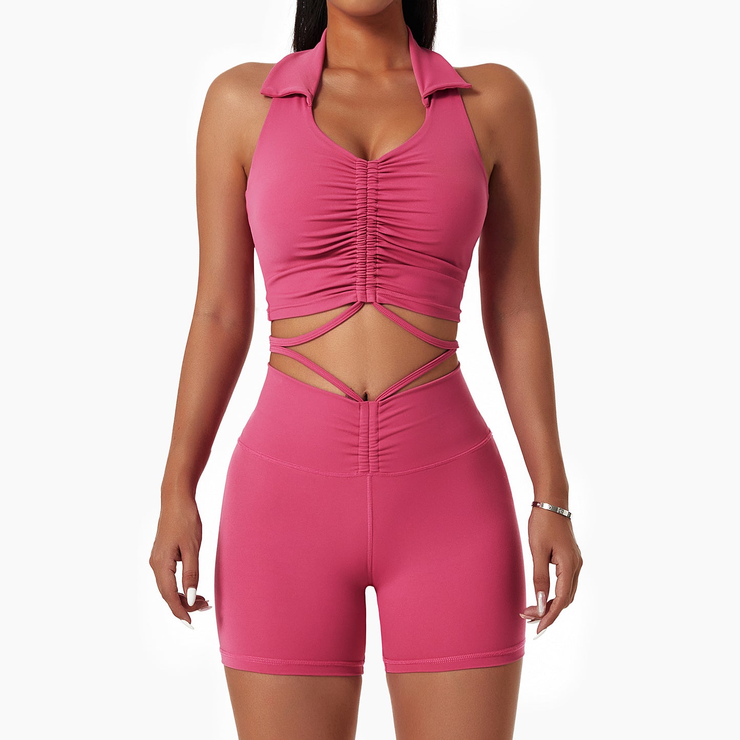 Women's Drawstring Fitness Suit