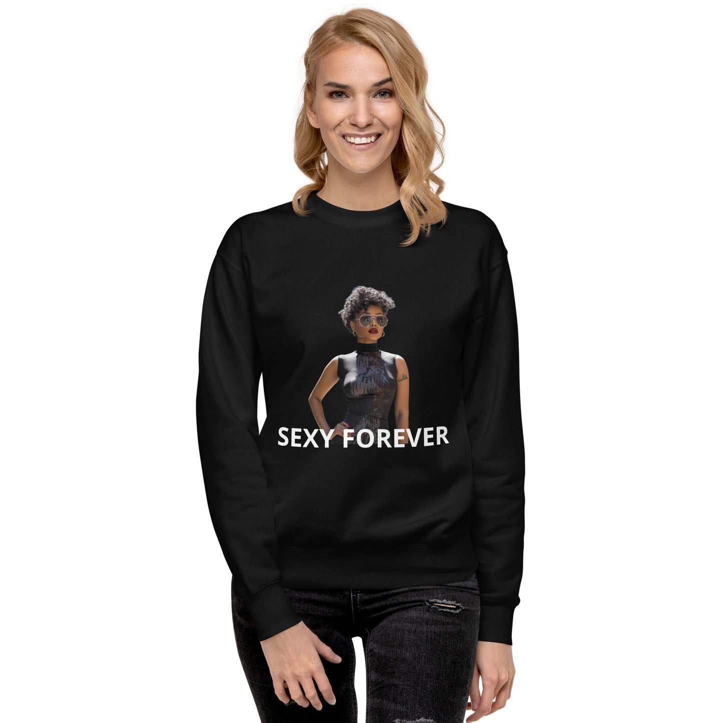 SEXY FOREVER Premium Sweatshirt Plus Size Available